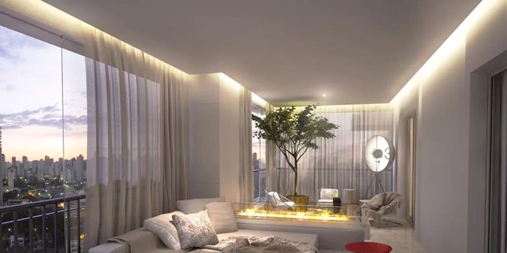 Фото парящої натяжної в приміщенні